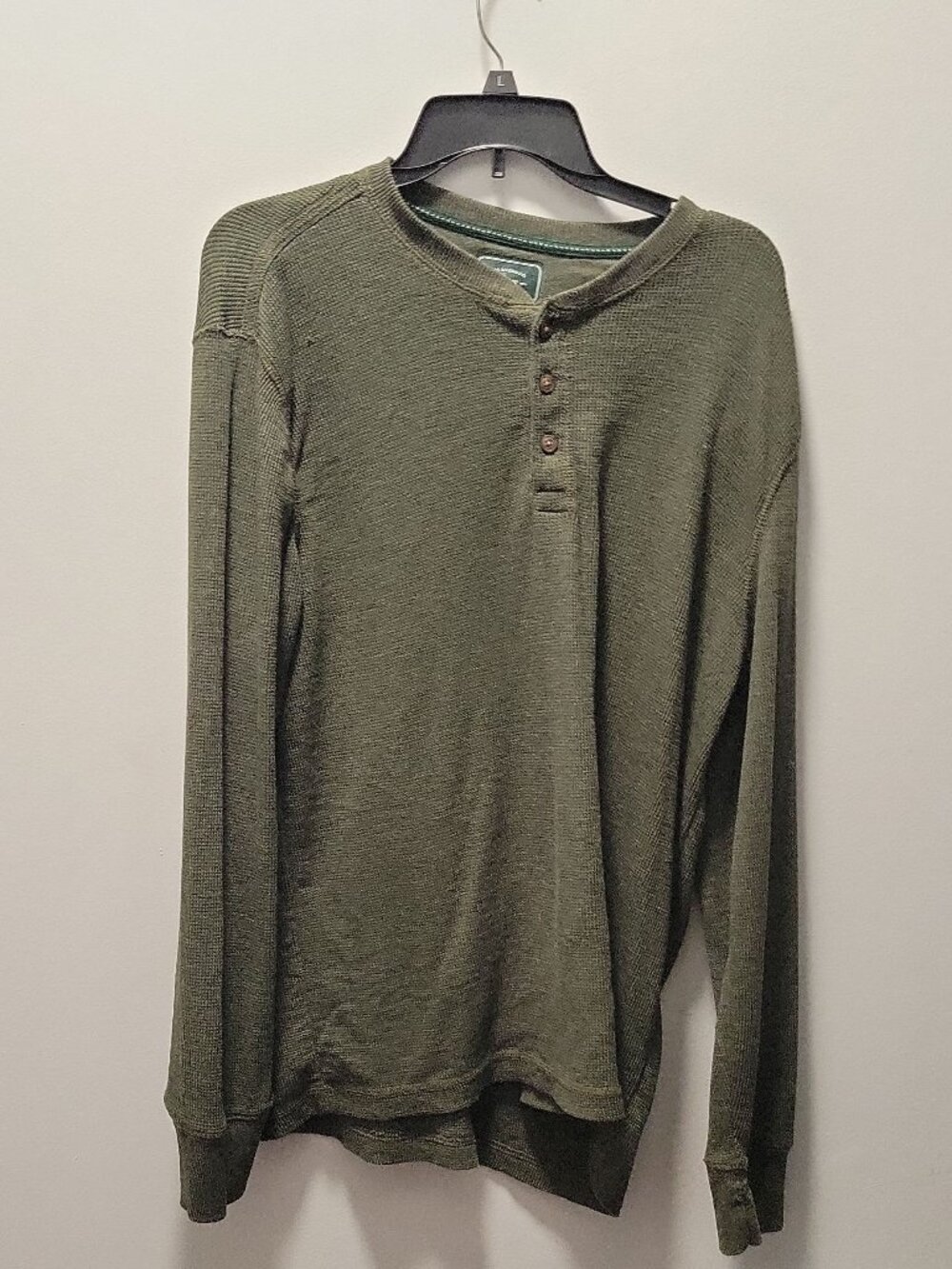 Solid Green G.H Bass Long sleeve Sweat-shirt - xl tg - cozy,fall,winter,relax